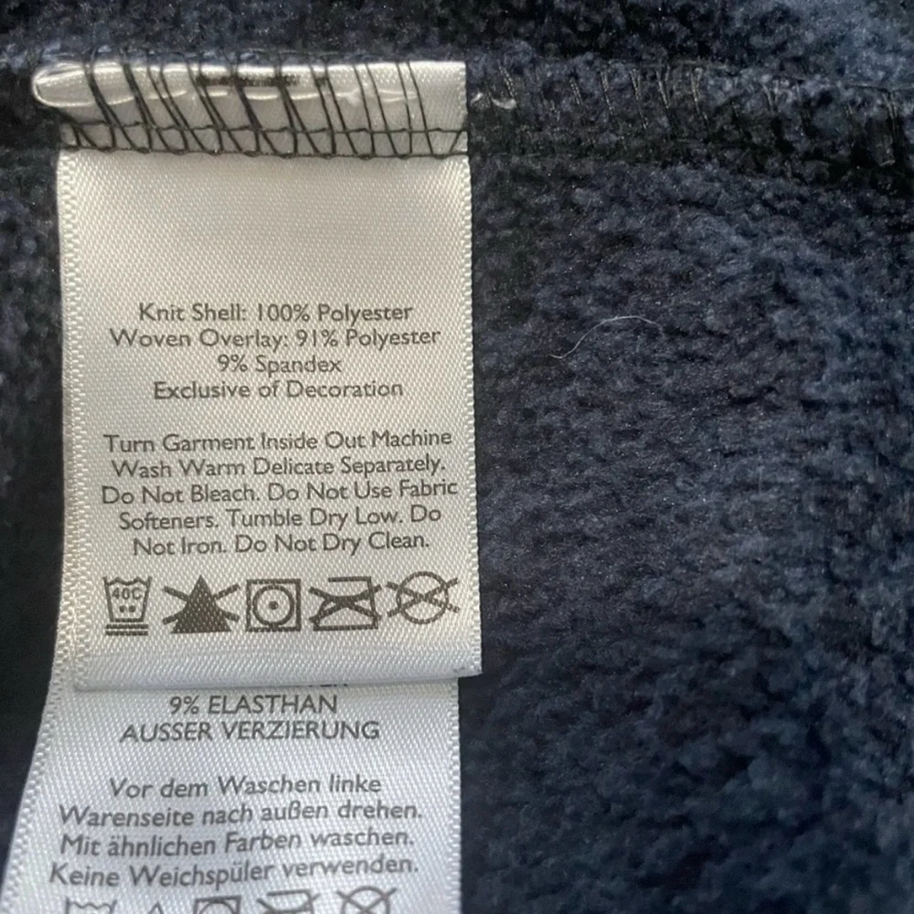 Eddie Bauer Men's Large Full-Zip Sweater Jacket Blue & Gray With Pockets GUC